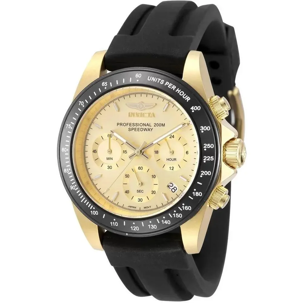 NWT Invicta 50761 Speedway | Quartz | Gold | Men's Watch